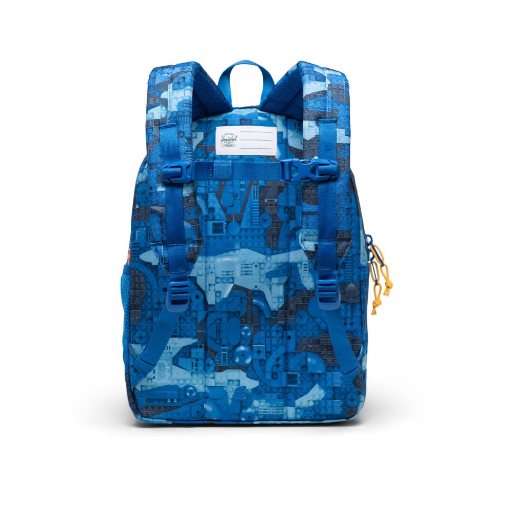 LEGO Herschel Heritage Kids Backpack Abstract Bricks Blue