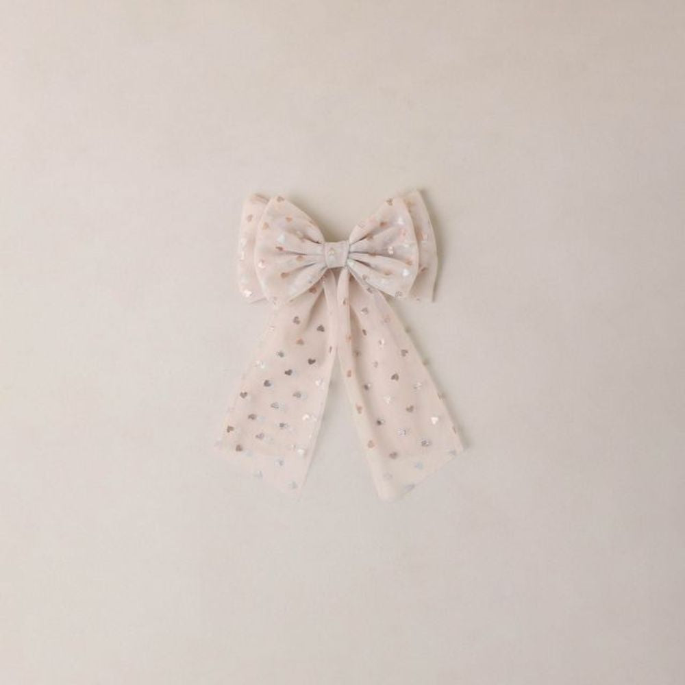 Noralee Alice Bow - Rose Gold Hearts