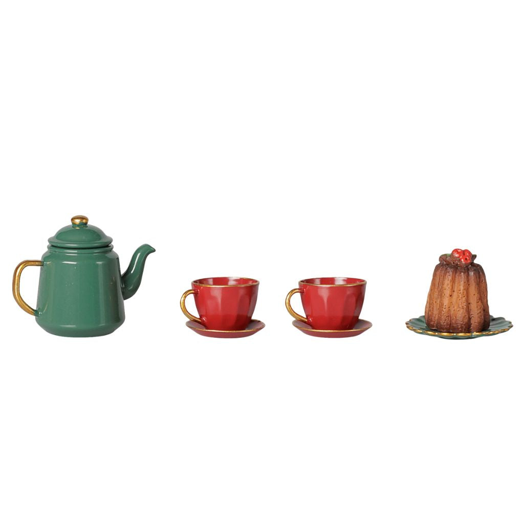 Maileg Christmas tea party, Mouse - Red/Green