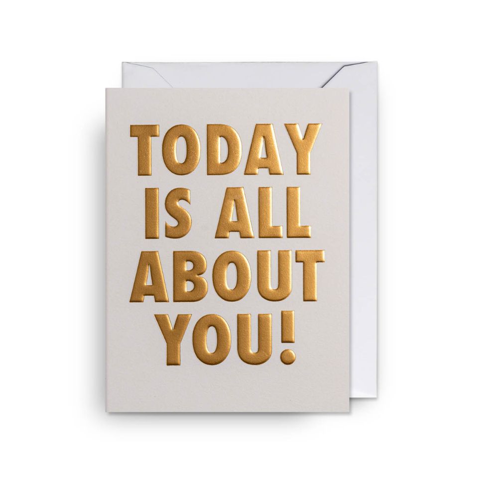Today Is All About You Mini Card
