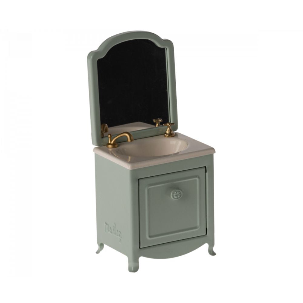 Maileg Sink dresser, Mouse - Mint