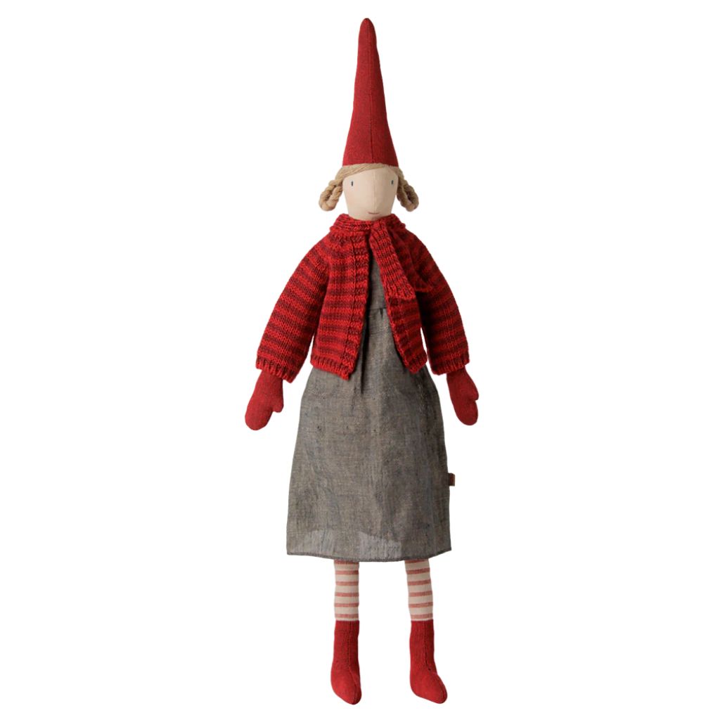 Maileg Pixy, Size 4 - Girl - Striped knitted cardigan