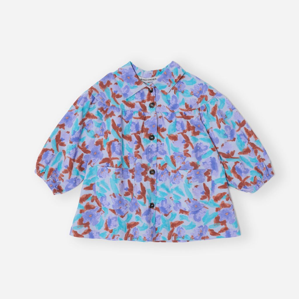 Bobo Choses Baby Watercolor All Over Woven Dress