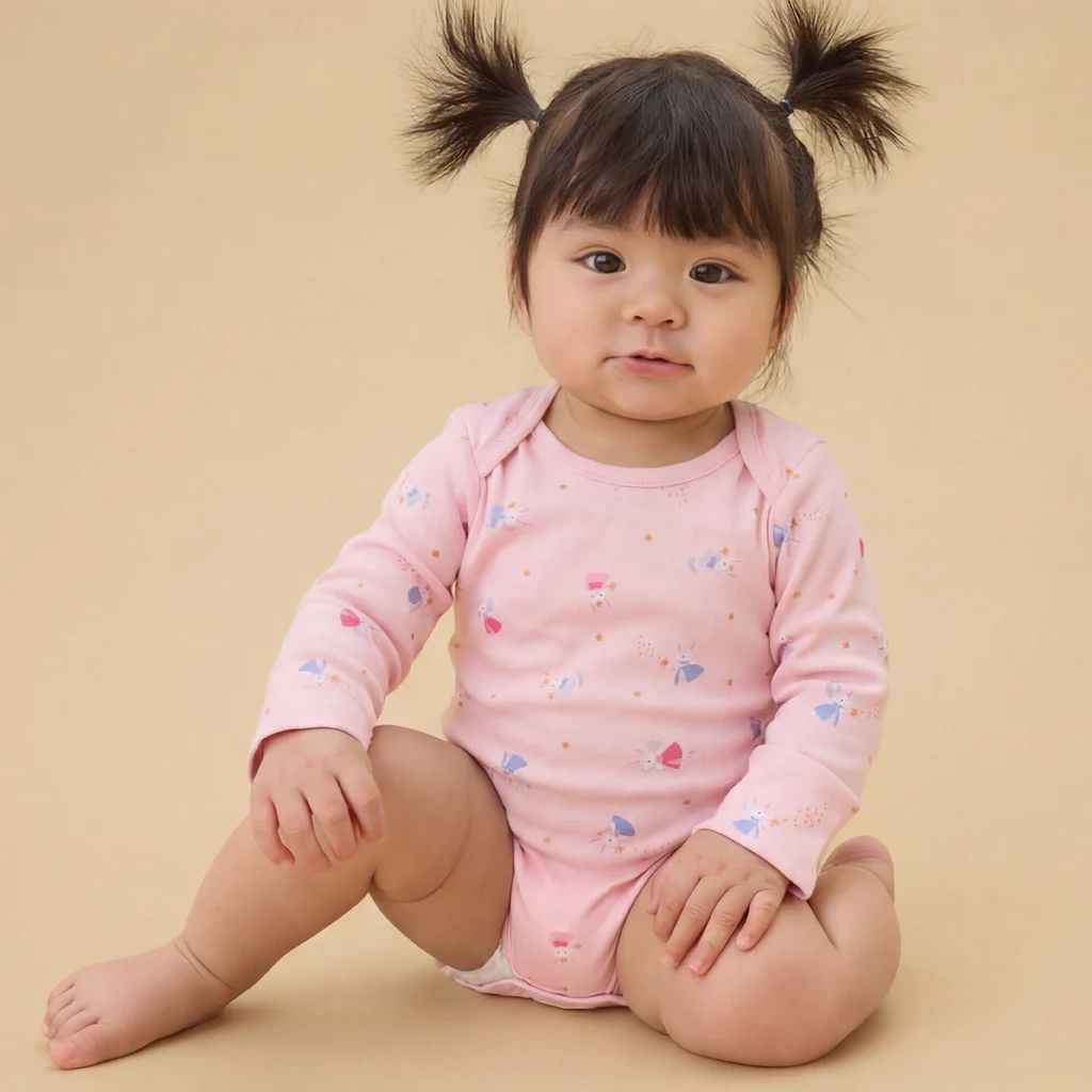 Mori Bunny Long Sleeve Bodysuit