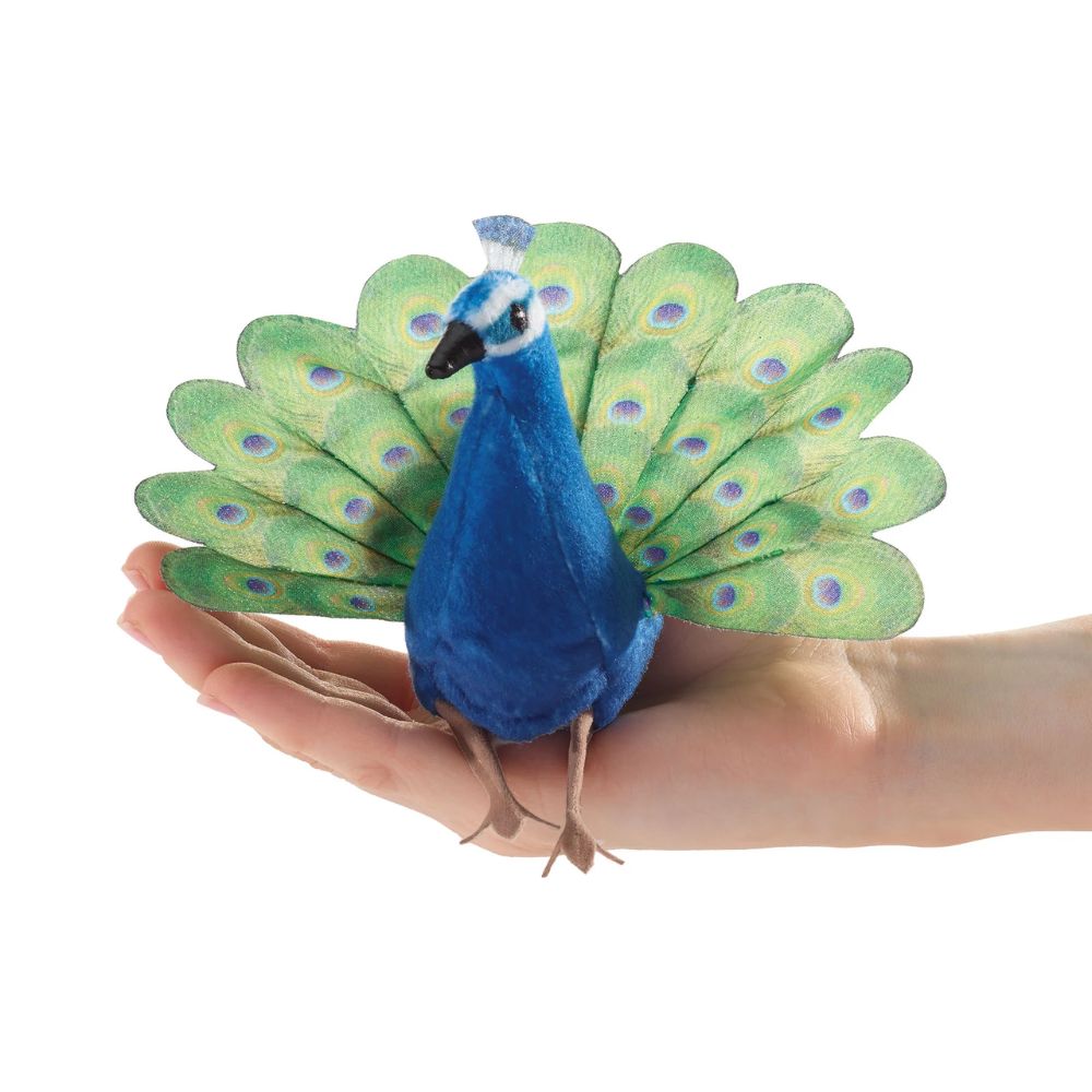 Finger Puppet- Mini Peacock