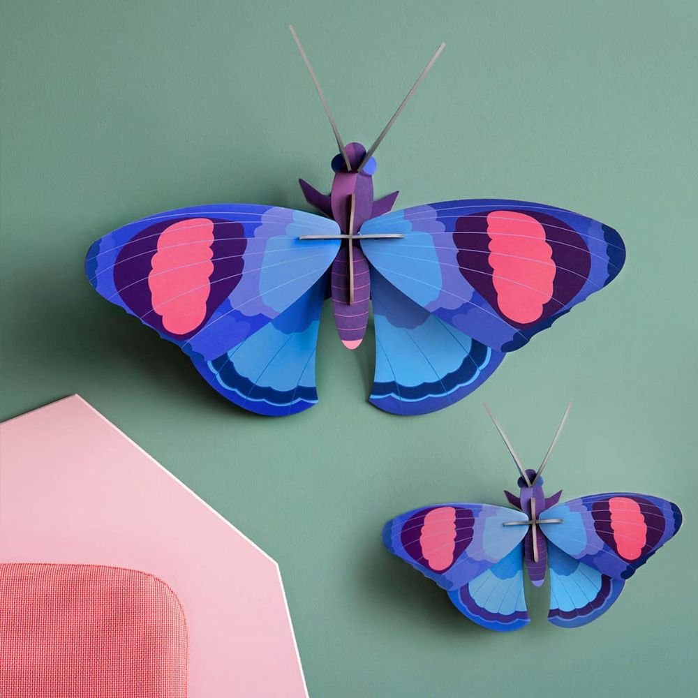 DIY 3D Wall Decoration Deluxe Peacock Butterflies