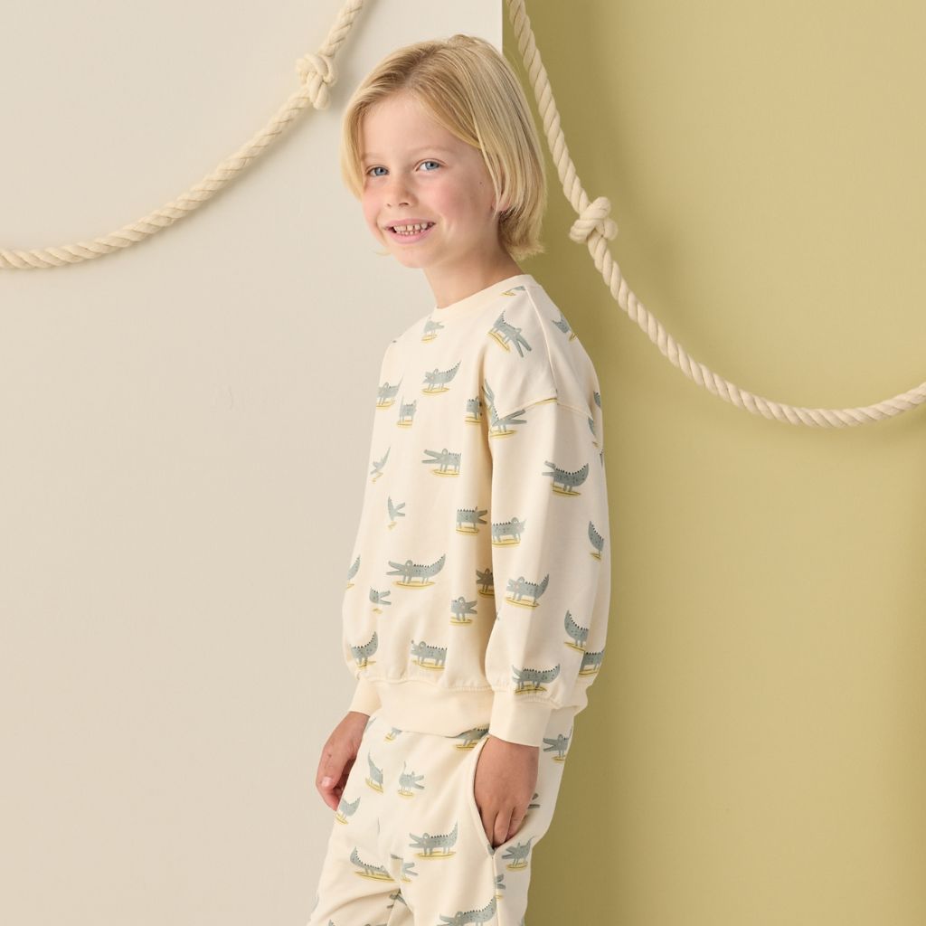 Rylee + Cru Relaxed Sweatshirt Alligators