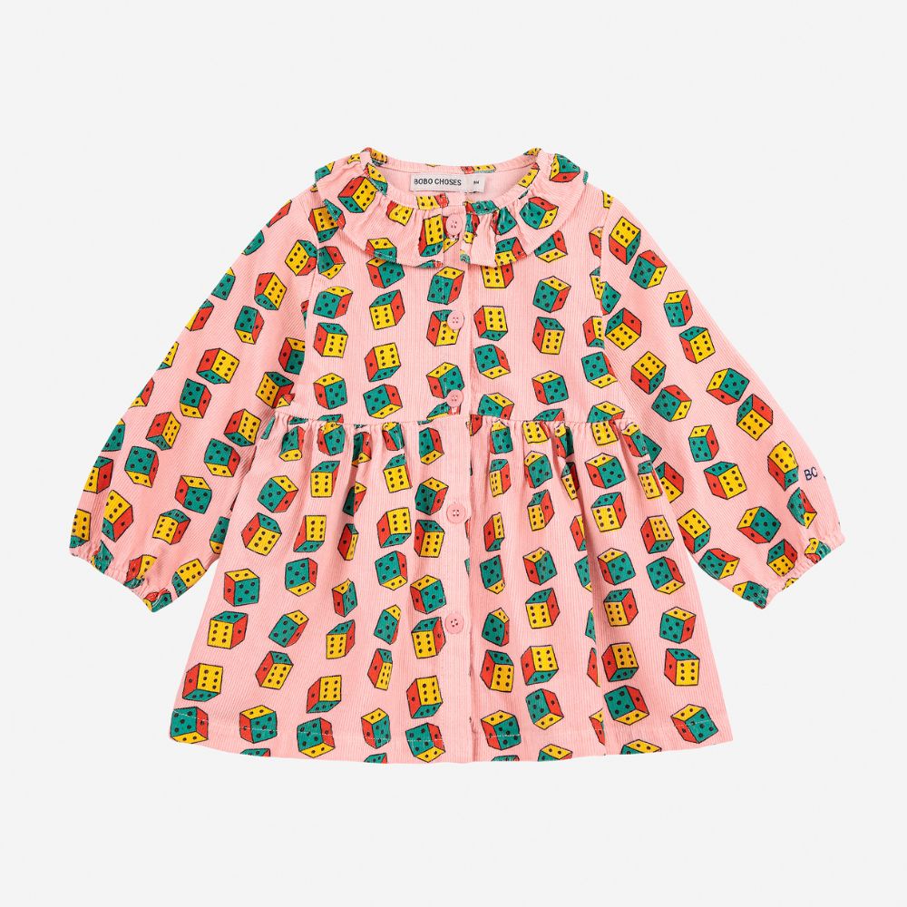 Bobo Choses Baby Dices all over Micro Corduroy Dress