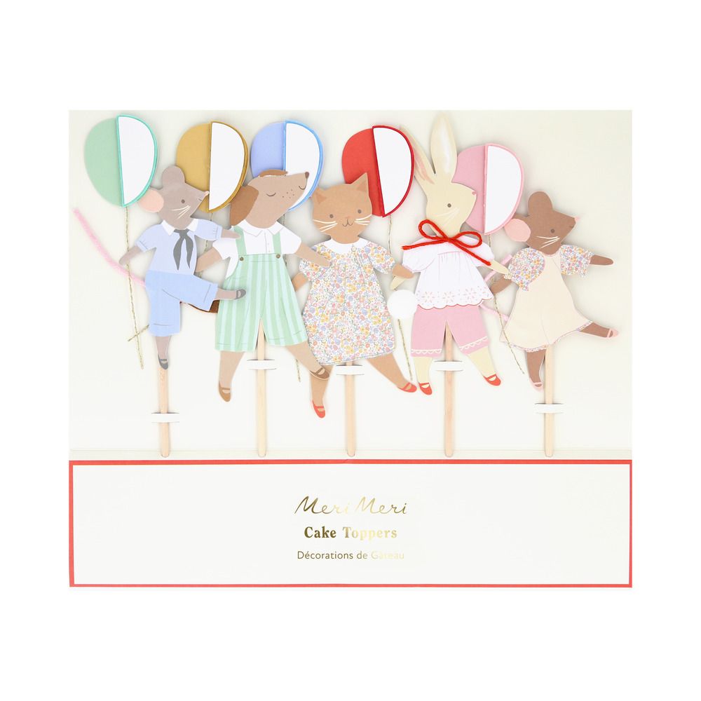 Meri Meri Animal Friends Cake Toppers