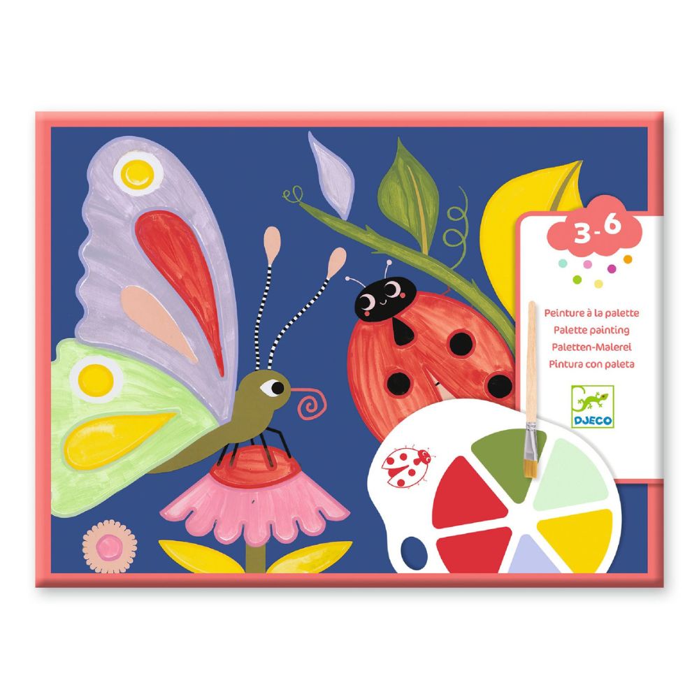 Djeco Arts & Crafts- Palette Painting, Creepy Crawlies