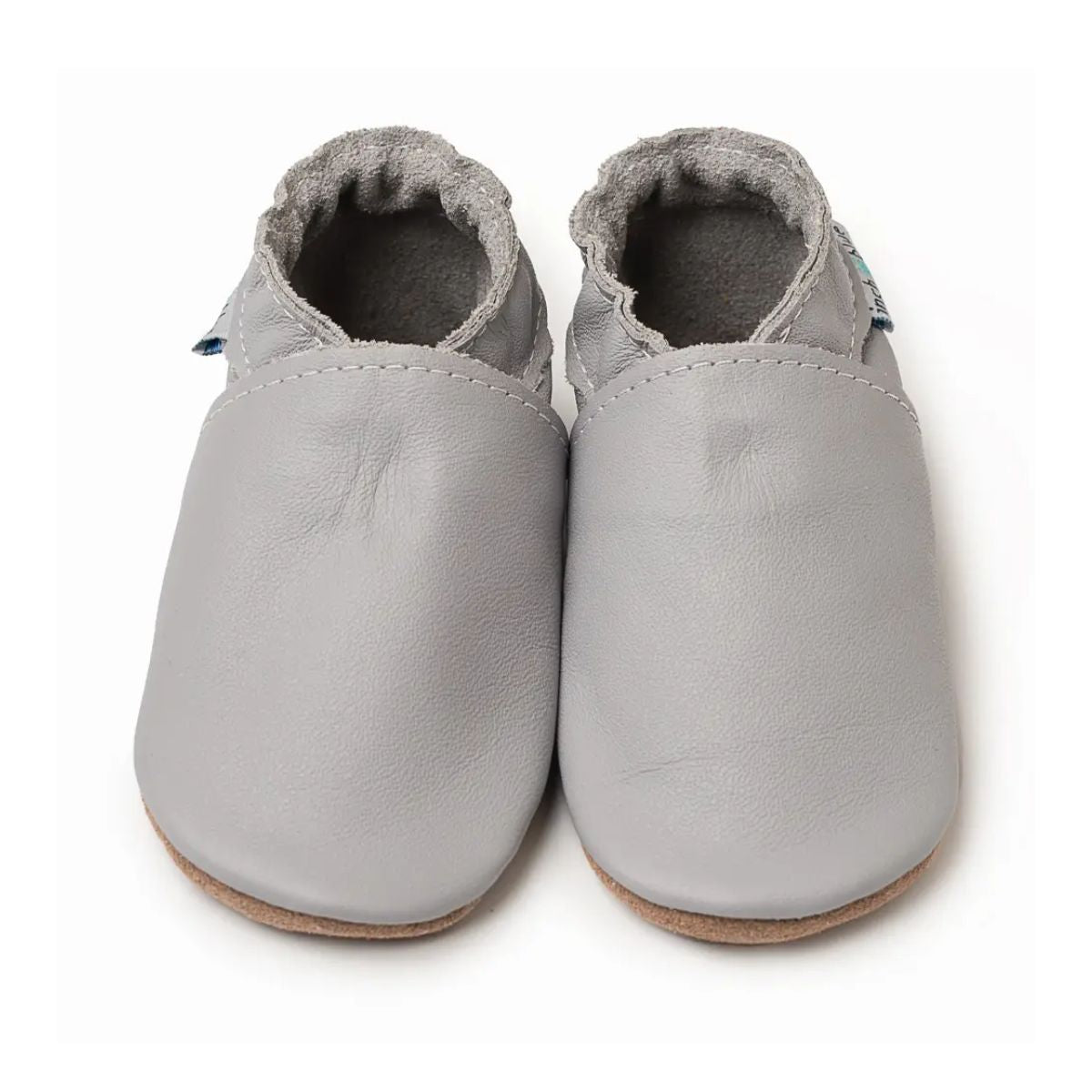 Inch Blue Baby Leather Shoes Grey