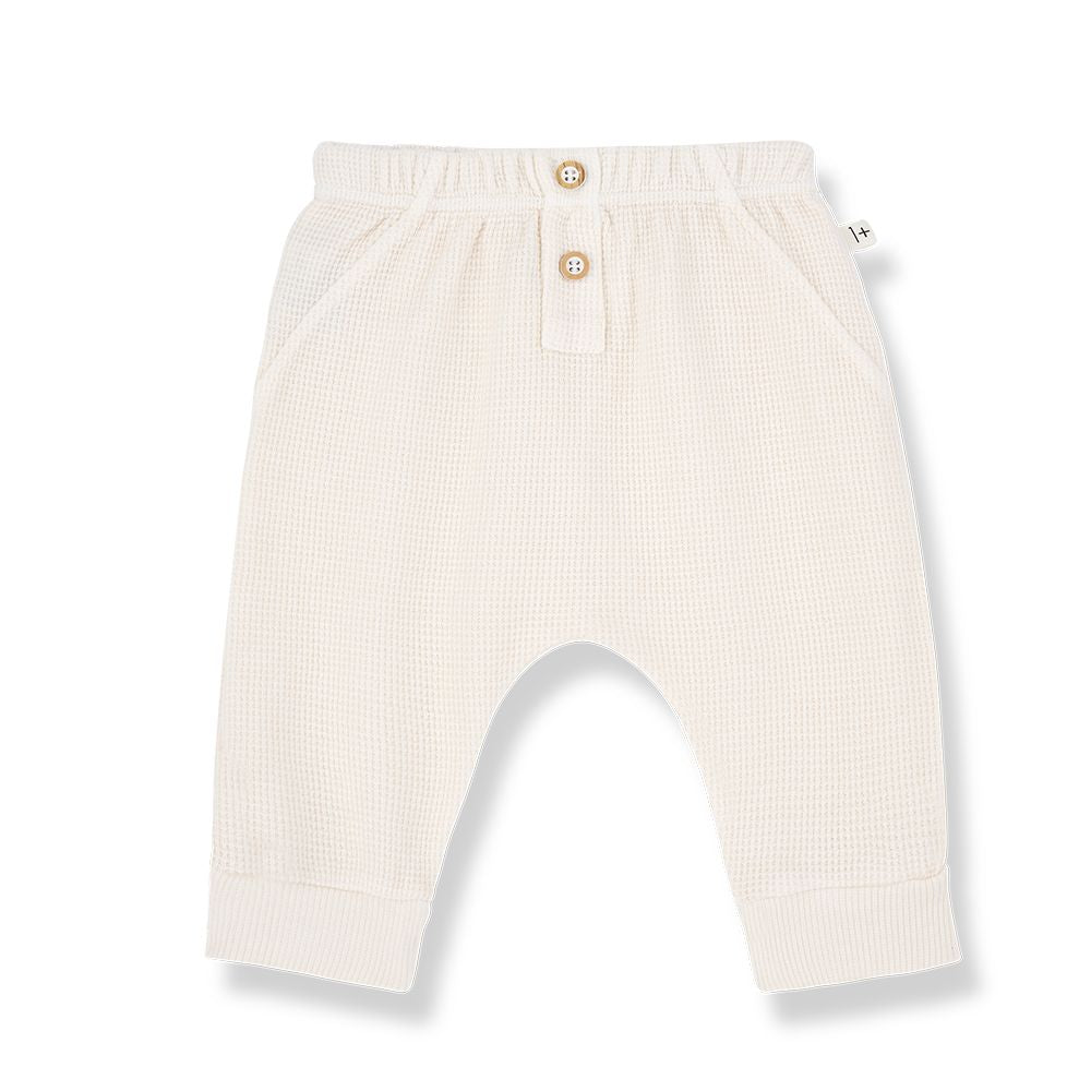 1 + in the Family Newborn SUNION Waffle Jersey Pant E