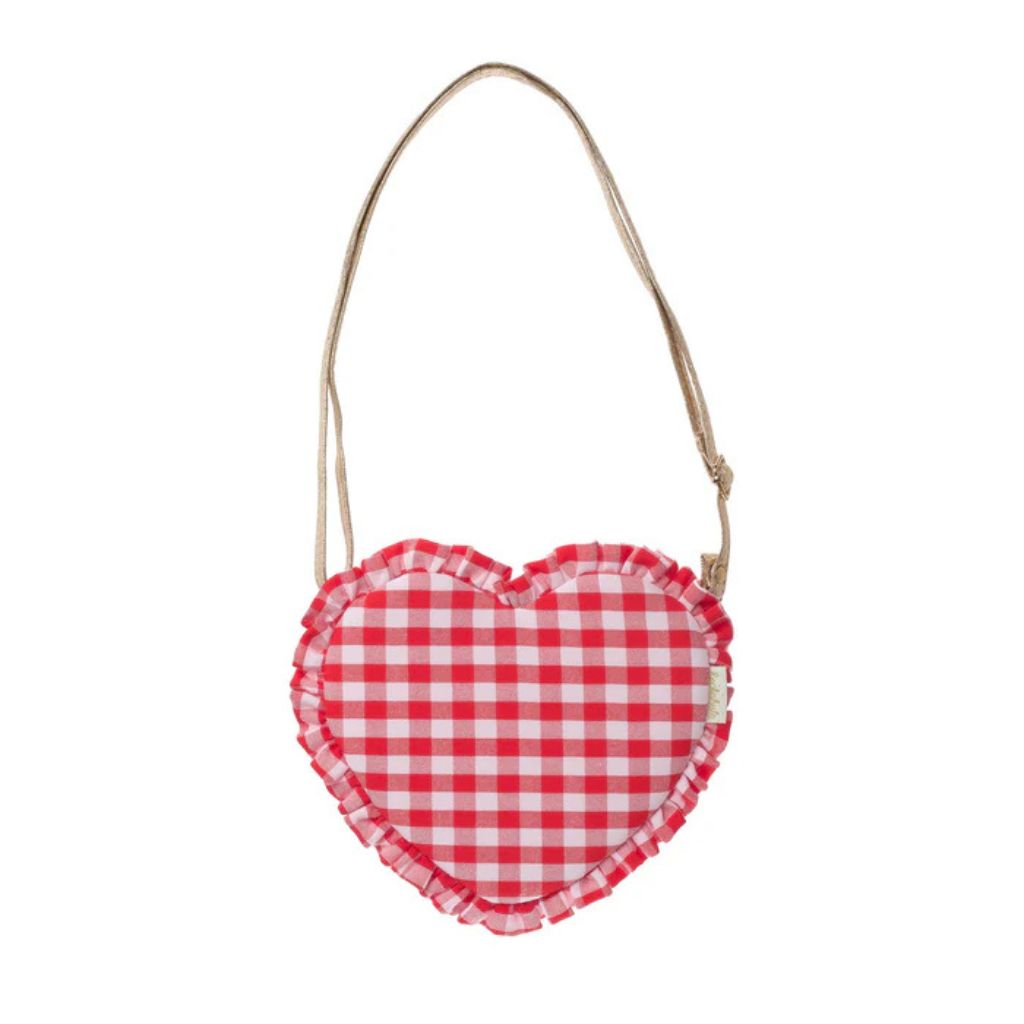 Rockahula Gingham Ruffle Love Heart Bag