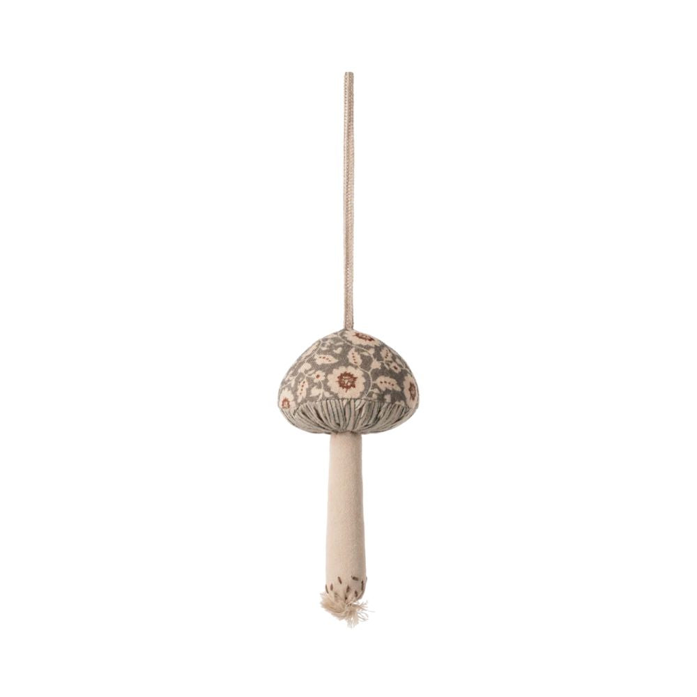 Maileg Mushroom ornament, Winter flower - Green