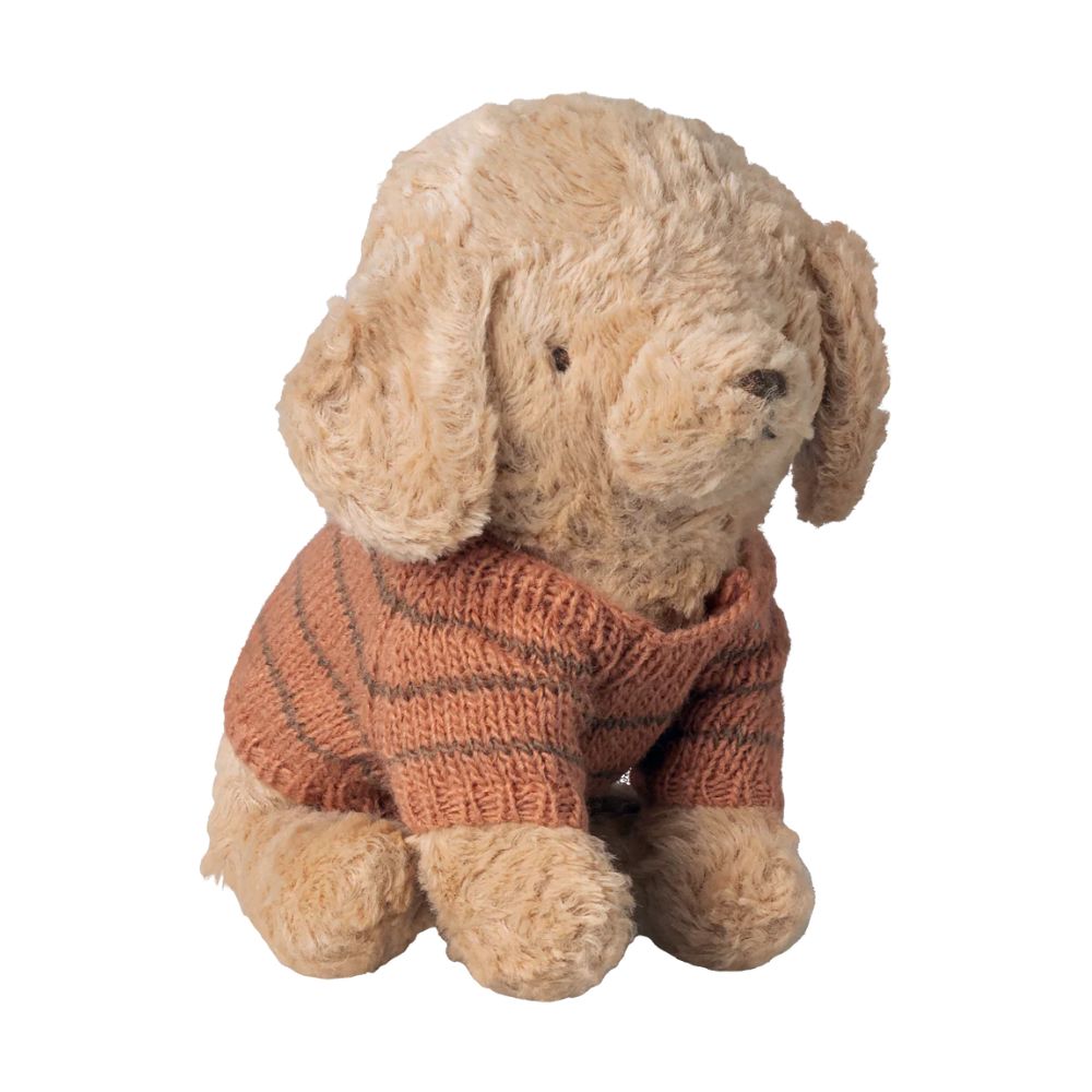 Maileg Puppy supply, Small, Knitted sweater - Coral