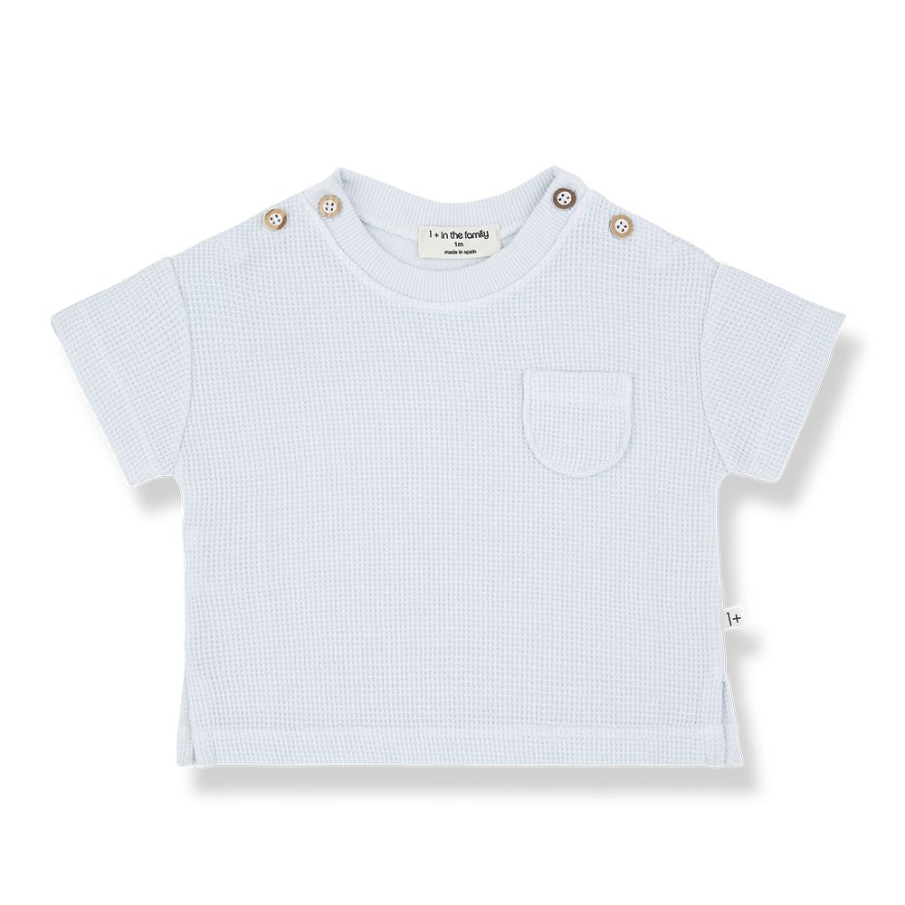 1 + in the Family Newborn DELION Waffle T Shirt MB
