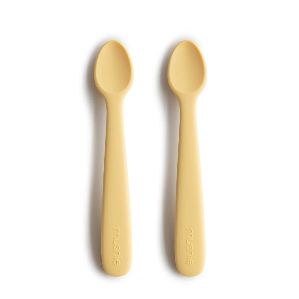 Mushie Silicone Feeding Spoons (2-Pack) - Daffodil