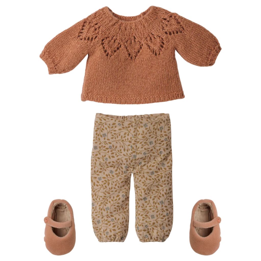 Maileg Bunny, Size 3 - Classic - Pants and knitted sweater