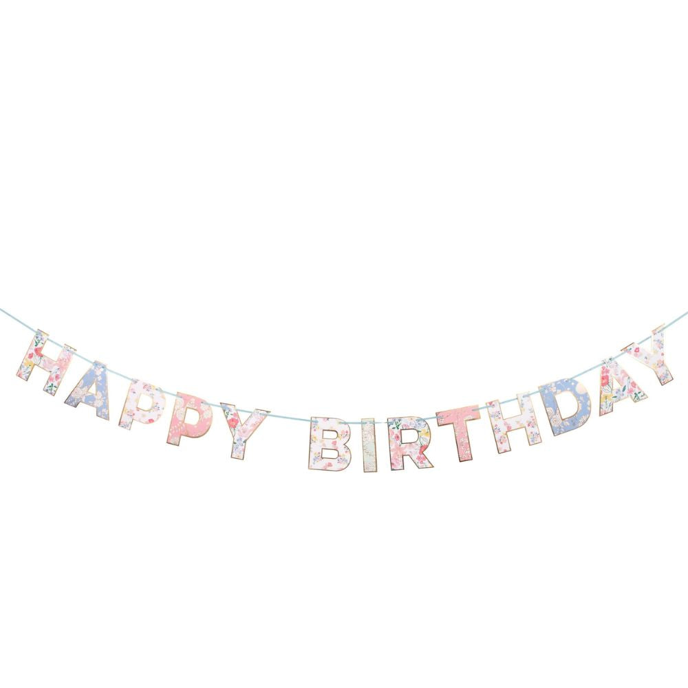 English Garden Birthday Garland
