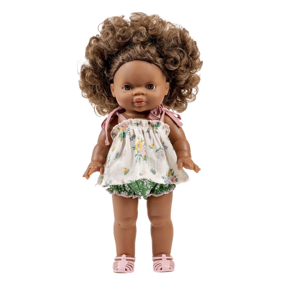 Minikane Clothing for Gordis Dolls 34cm- Emile et Ida Mila Set in Spring Pink Cotton/Liberty Capel Green Cotton