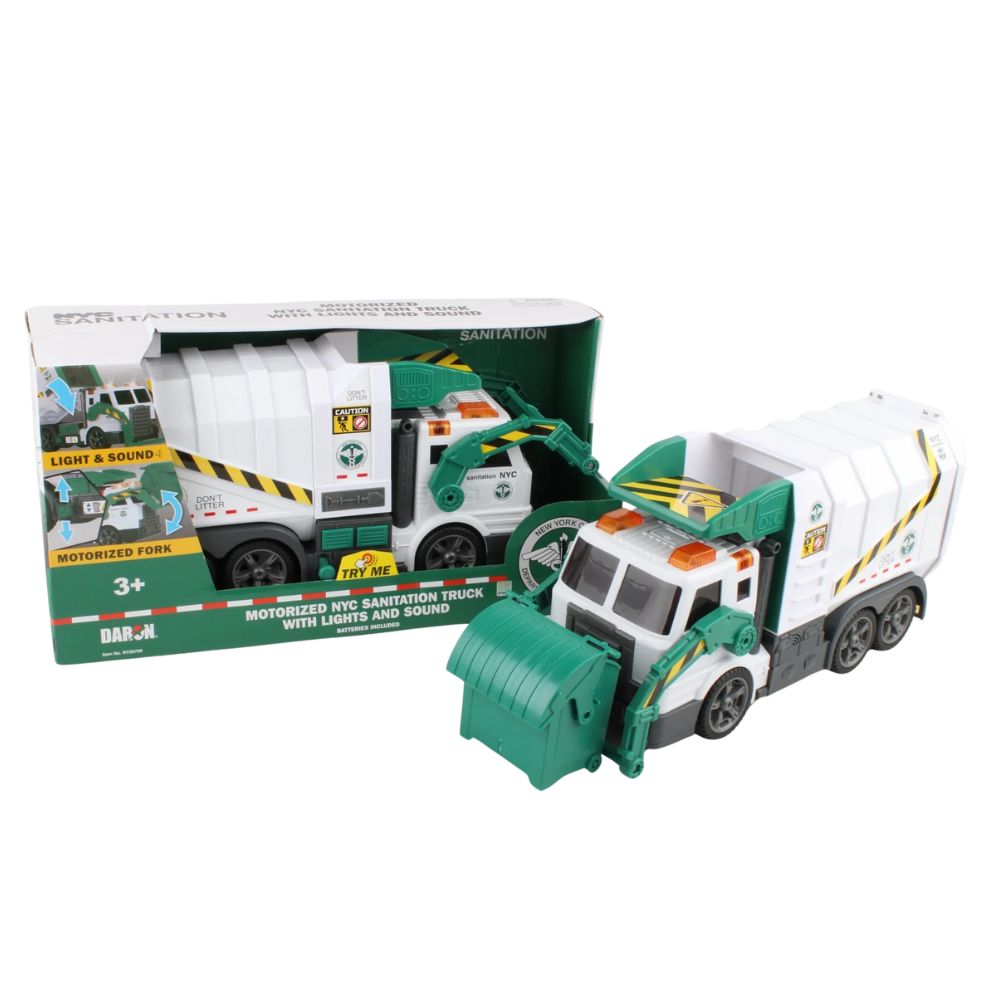 NYC Sanitation Garbage Truck with lights and sound