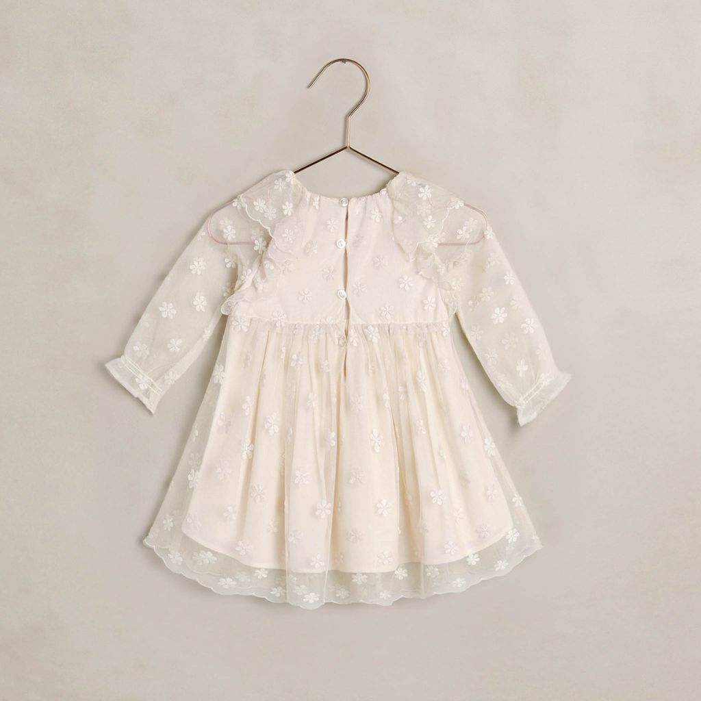 Noralee Celine Dress Embroidered Daisy