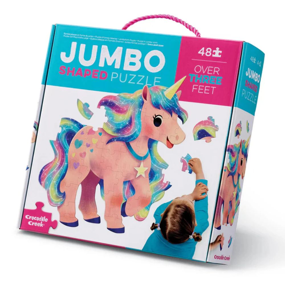 Crocodile Creek Jumbo Shaped Puzzle Unicorn