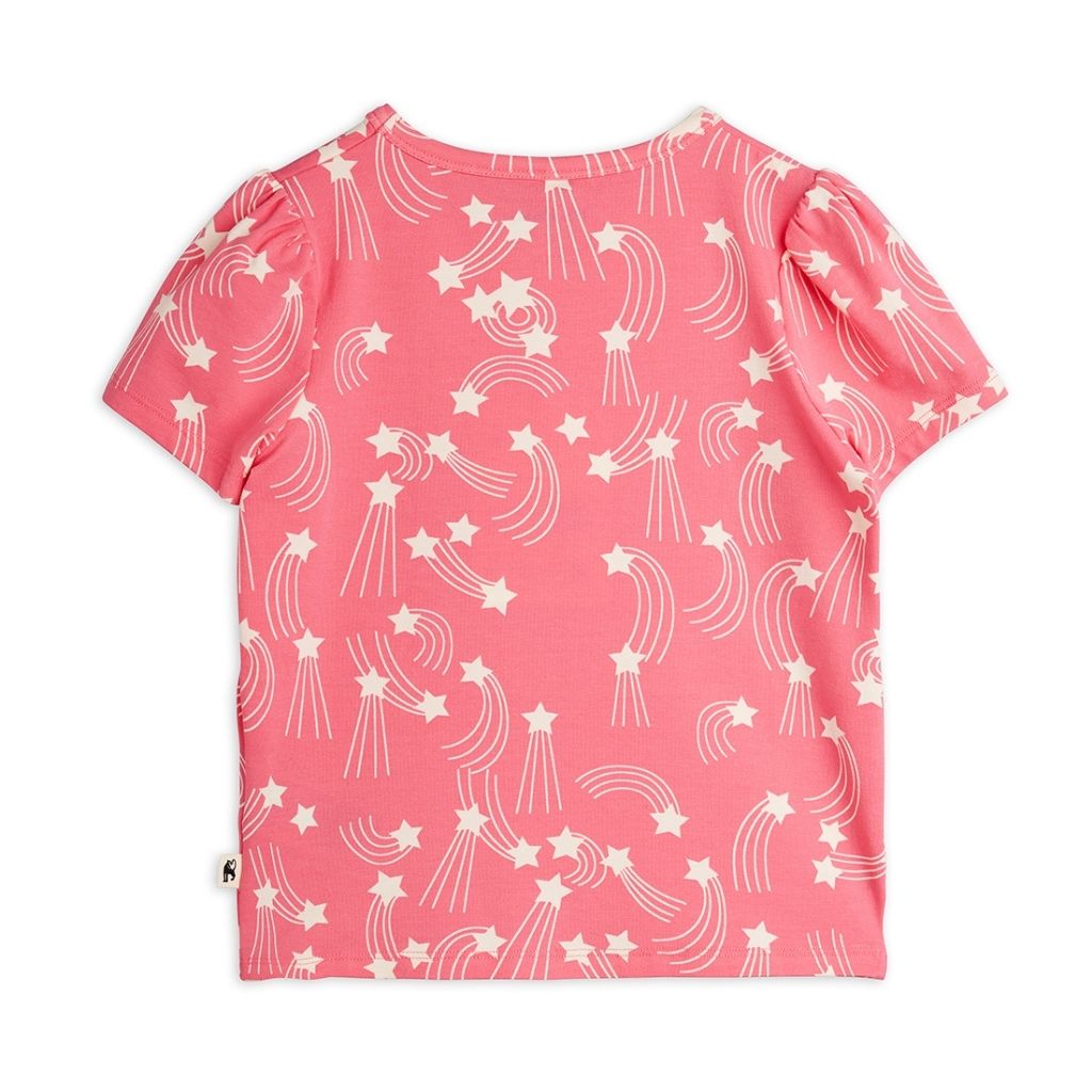 Mini Rodini Starfall AOP Puff Sleeve SS Top