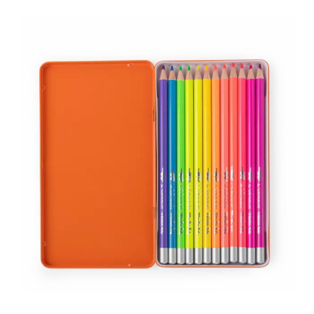 Moulin Roty Schmouks - 12 Neon Colouring Pencils