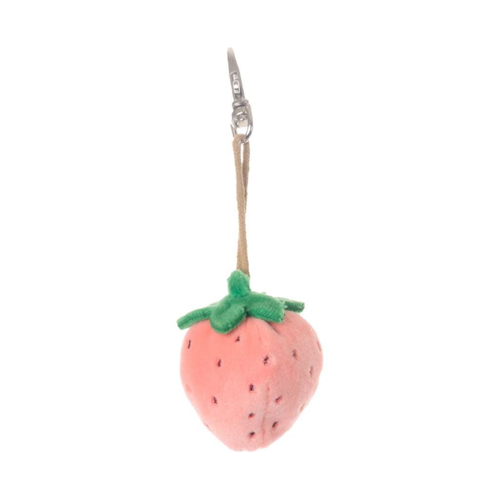 Bukowski Bears Strawberry Bag Charm - Pink