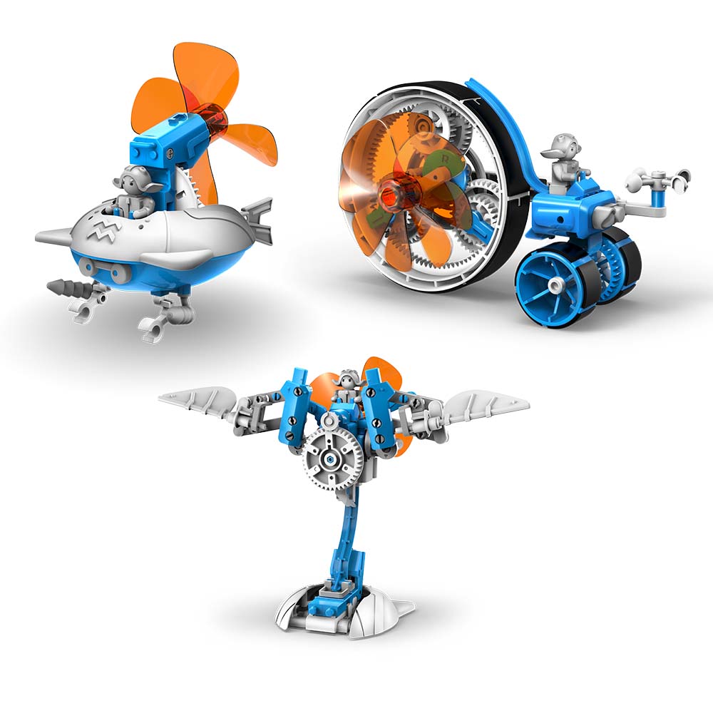 Windbots- 6 in 1 Wind Powered Machine Kit