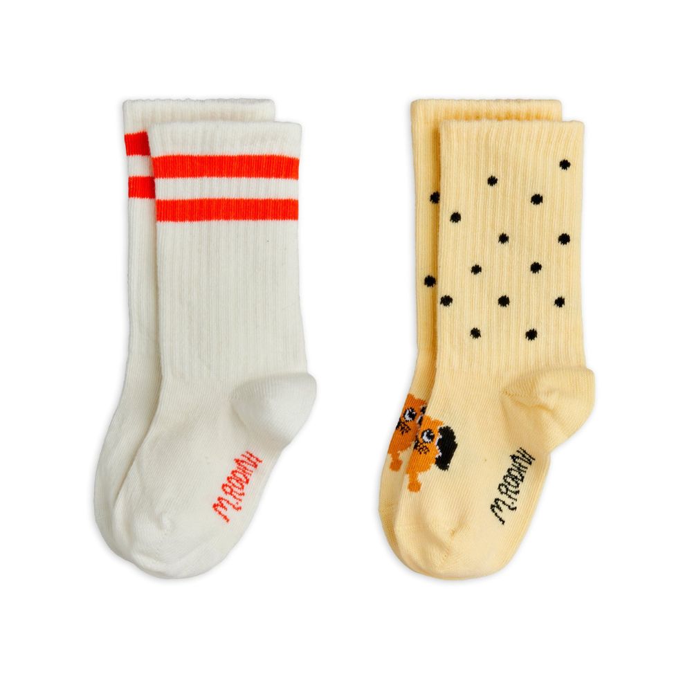 Mini Rodini Doggie 2-pack baby socks