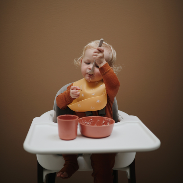Mushie Silicone Baby Bib - Tradewinds