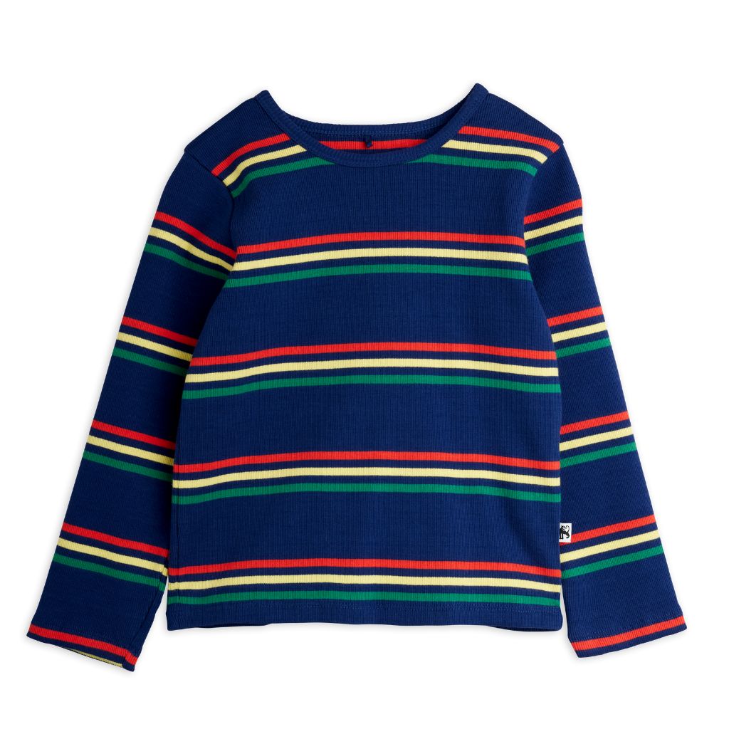 Mini Rodini Multi Color Stripe Ls Tee