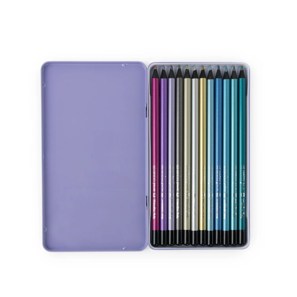 Moulin Roty Les Cometes Filantes 12 Metallic Colouring Pencils