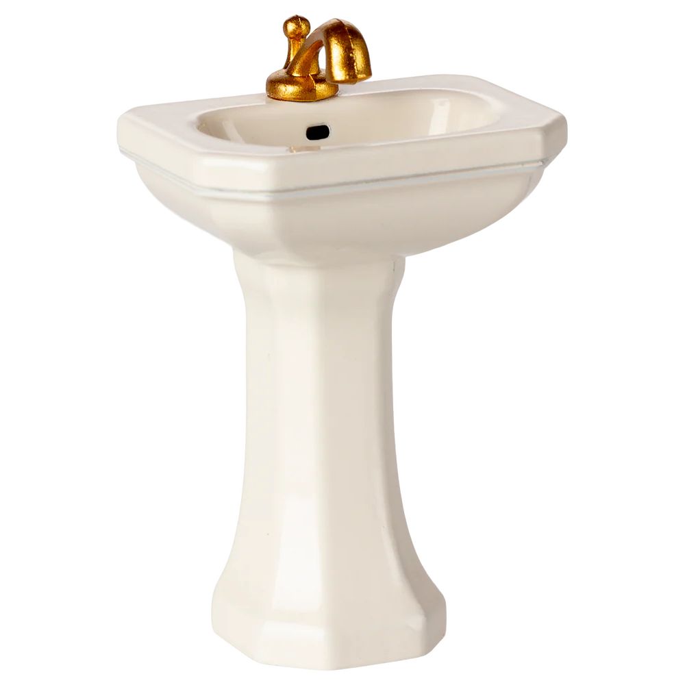 Maileg Bathroom Sink, Mouse - Off white