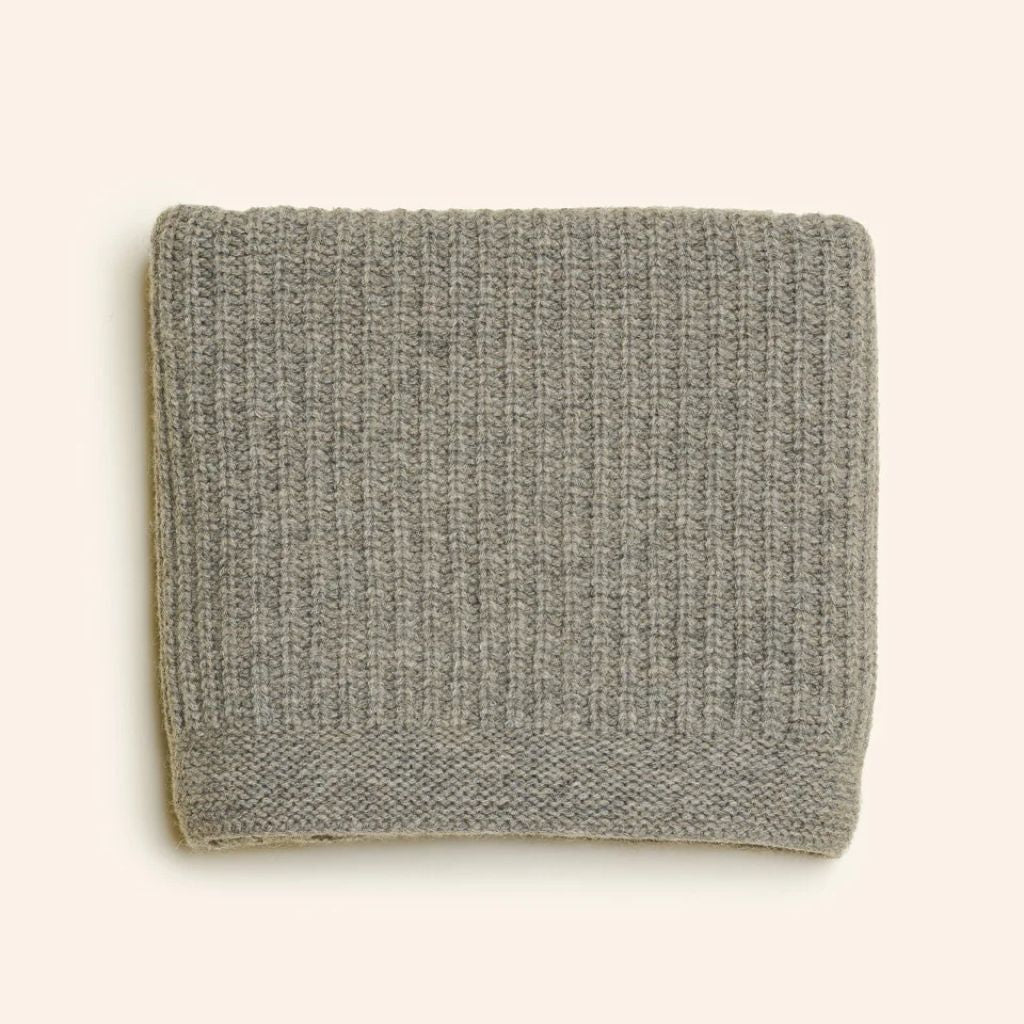 Hvid Kiki Blanket Stone