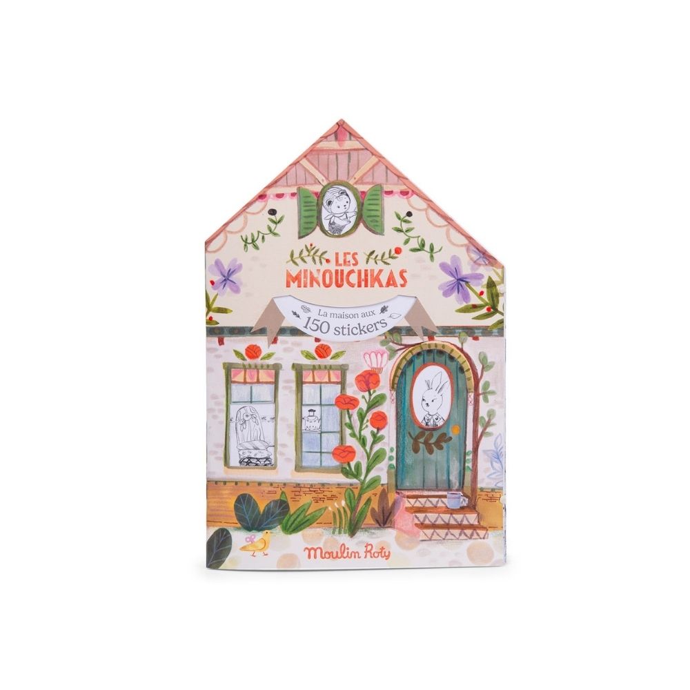 Moulin Roty Les Minouchkas - Colouring Book With Stickers