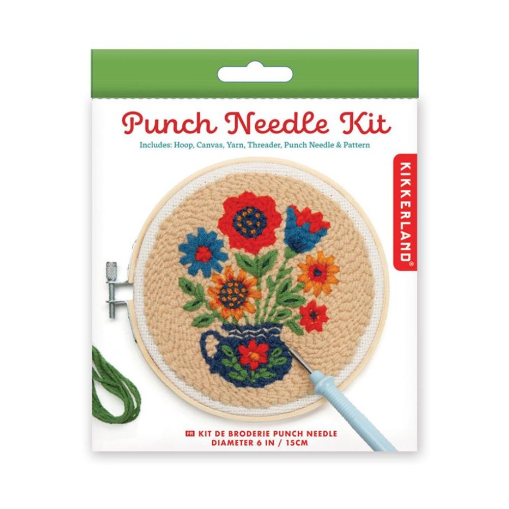 Kikkerland Flower Bouquet Punch Needle