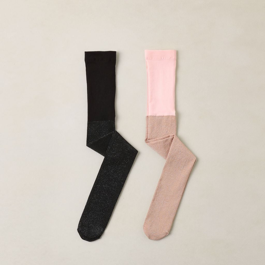 Noralee Shimmer Tights Black Blush