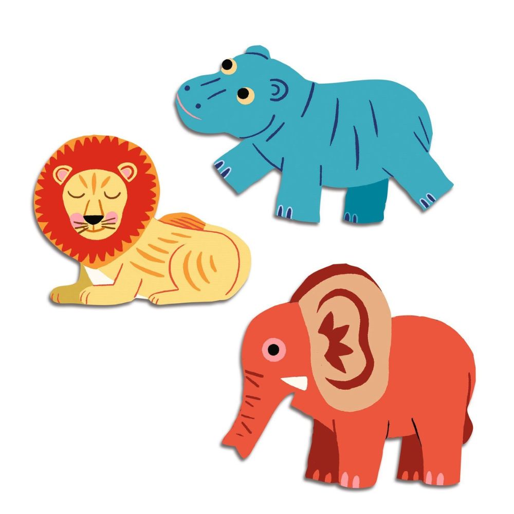 Djeco Stickers - Safari animals