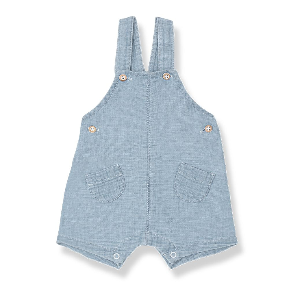 1 + in the Family Newborn SKIROS Muslim Denim Overall