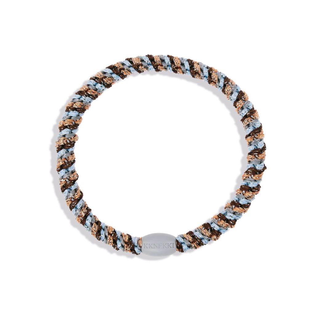 Kknekki Slim Hair Tie Rosegold Seablue