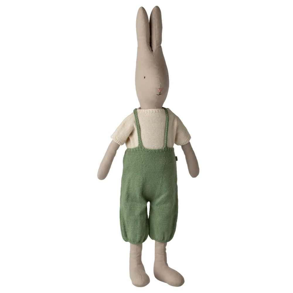 Maileg Rabbit, Size 5- Classic Knitted Shirt and Overall