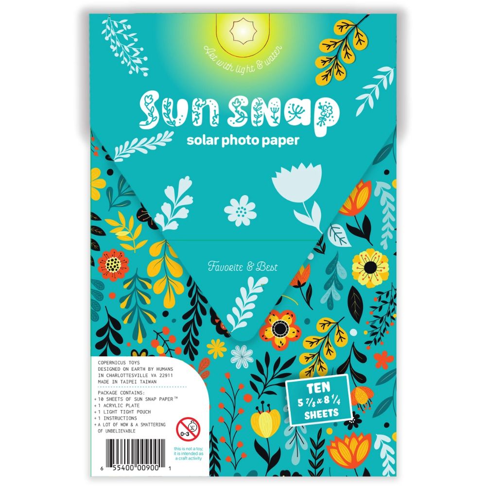 Sun Snap Photo Paper: Cyanotype Sun Print Kit