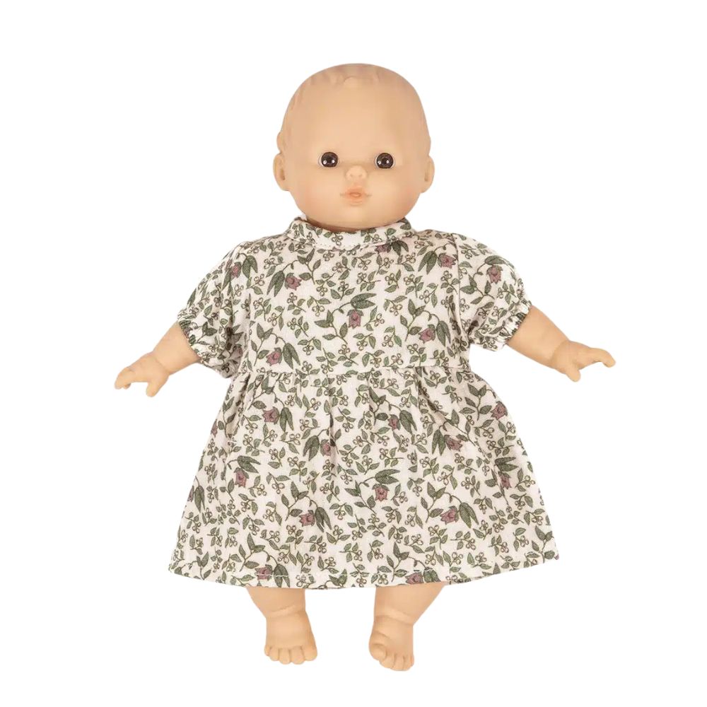 Minikane Babies Collection 28cm- Faustine dress in Amélie cotton gauze
