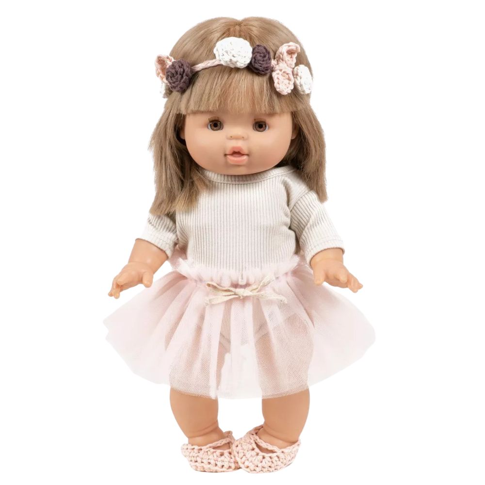 Minikane Clothing for Gordis Dolls 34cm- Alicia Short Tutu with Petal Pink Bows