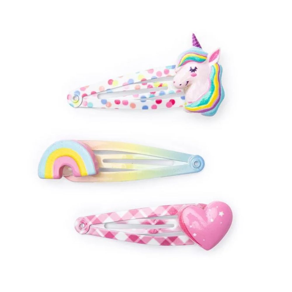 Unicorn Cutie Hairclips, 3pcs