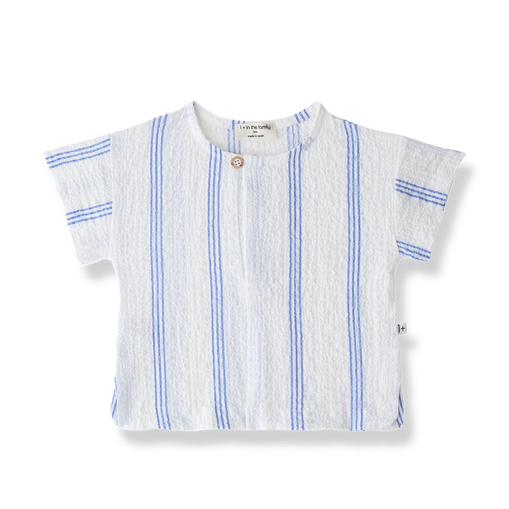 1 + in the Family PORTLLIGAT Seersucker SS Shirt