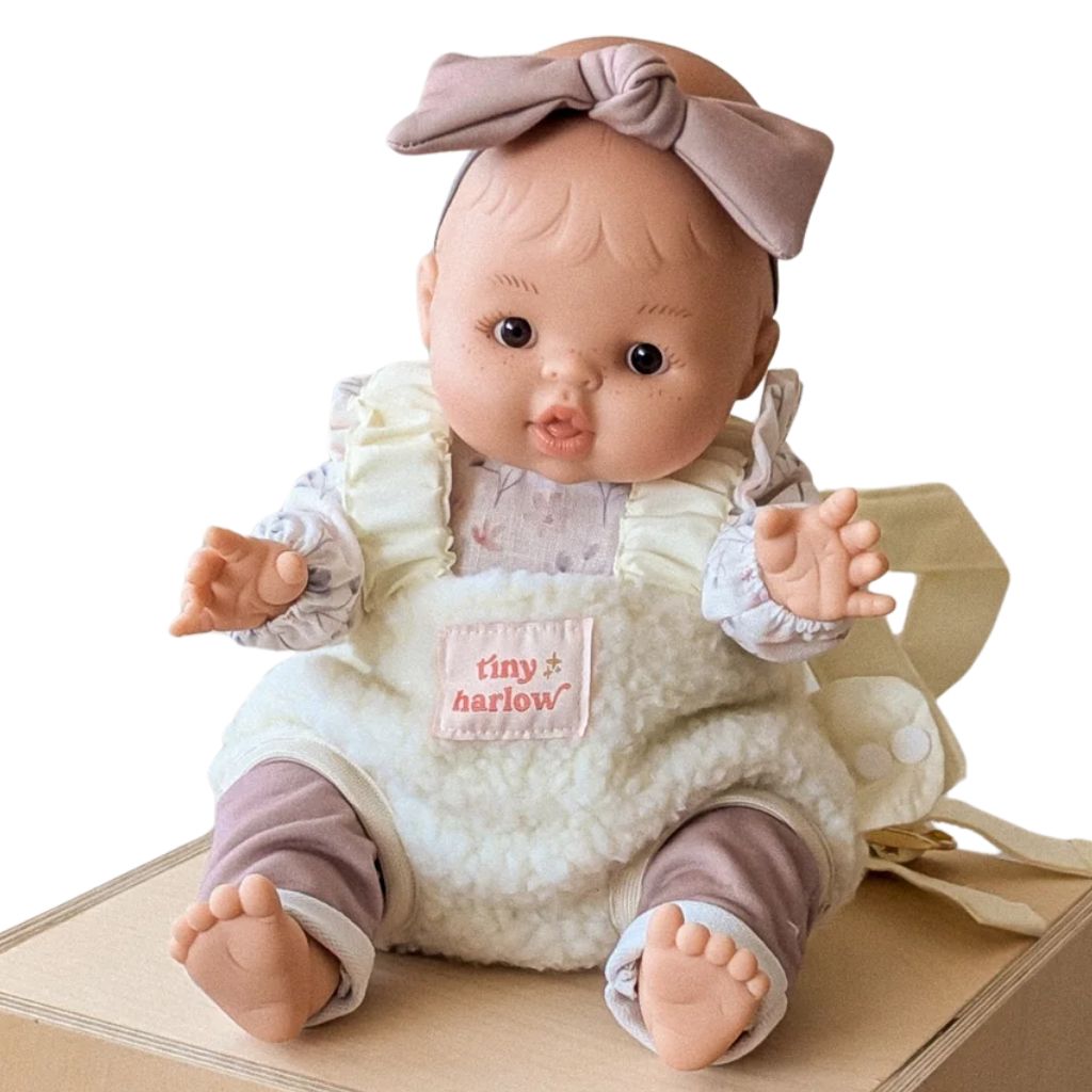 Tiny Harlow Doll Carrier - Sherpa